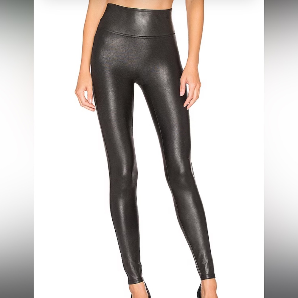 Spanx Faux Leather Leggings in Black